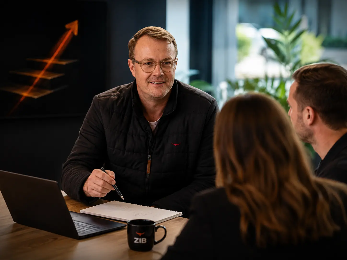 Brad Reece in client discovery session, Zib Digital Partner