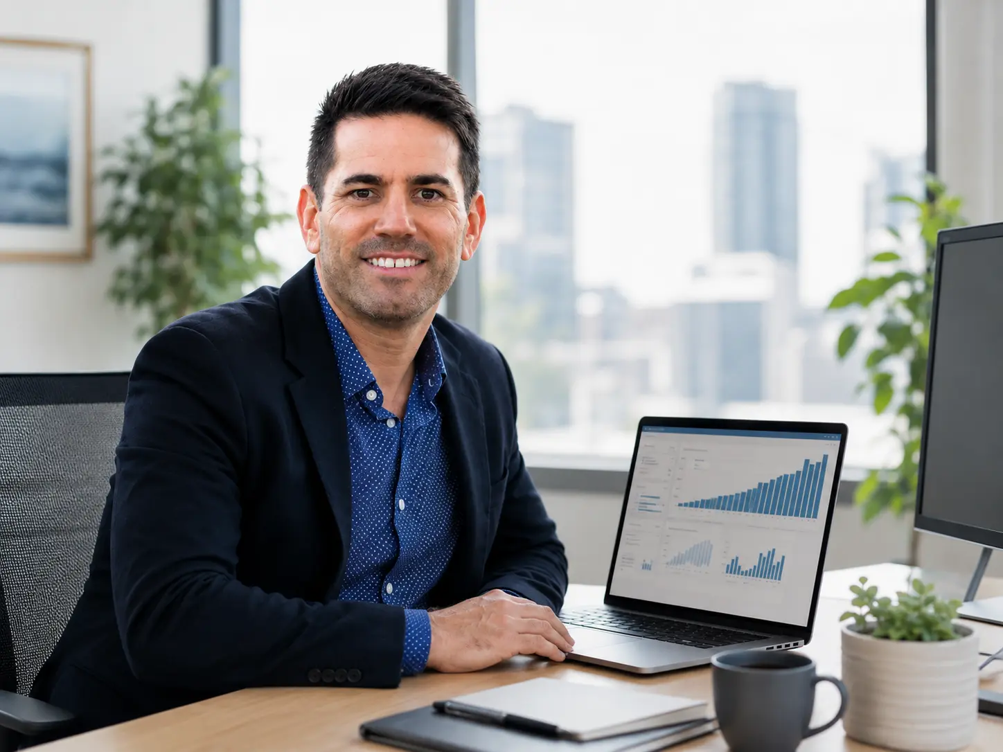 Marty Tucker presenting campaign performance numbers, Zib Digital Partner